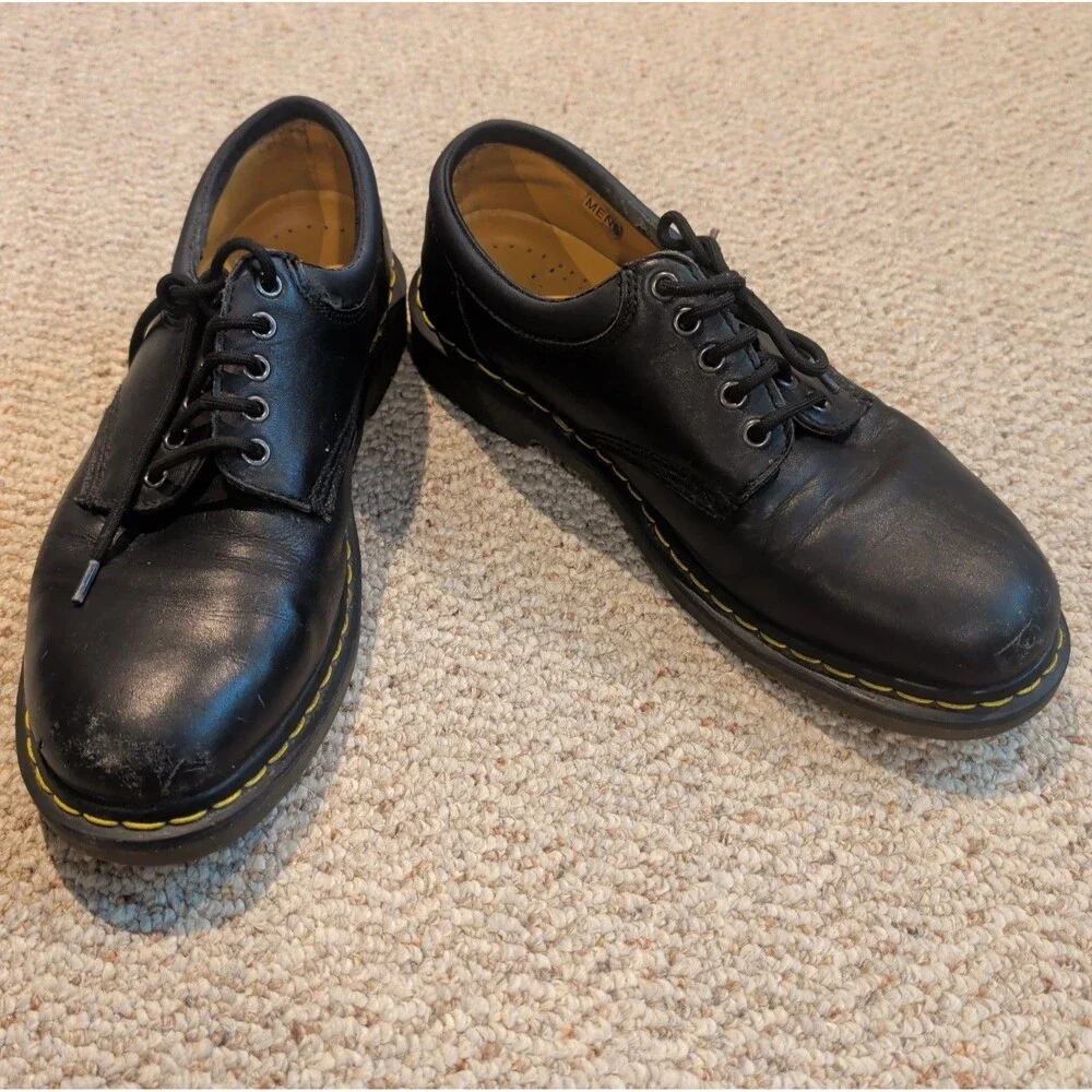 Dr. Doc Martens 8053 Leather Oxford Shoes Mens Black 12 Lace Up